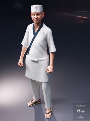dForce Itamae Outfit for Genesis 8 Male(s)-男性装备