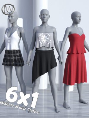 dForce JW Clothes Pack for Genesis 8 Female(s)-创世号女服套装