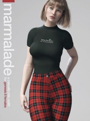 dForce Marmalade Outfit for Genesis 8 Female(s)-果酱套装为创世纪女性
