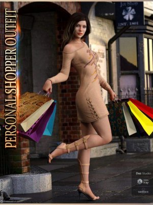 dForce Personal Shopper Outfit, Accessories and Poses for Genesis 8 Female(s)-个人购物套装、配件和《创世纪》女性造型