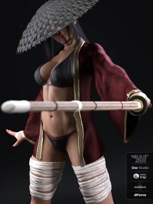 dForce Ren Outfit for Genesis 8 Female(s)-为创世纪女性设计的服装