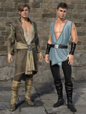 dForce Royal Fantasy Outfit for Genesis 8 Male(s)-皇家幻想服装为创世纪男性