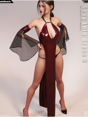 dForce Sexy Loin Dress 3 for Genesis 8 Female(s)-