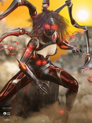 dForce Spidertech Outfit for Genesis 8 Female(s)-为女性提供的装备