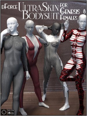 dForce UltraSkin Bodysuit for Genesis 8 Females-女式连体紧身衣