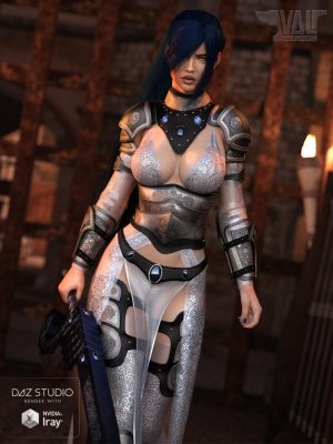 dForce Warrior of Dusk Outfit for Genesis 8 Female(s)-黄昏战士创世纪8女装备