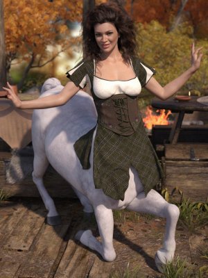dForce Willow Outfit for Genesis 8 Female Centaur-柳树为创世纪女半人马设计的服装