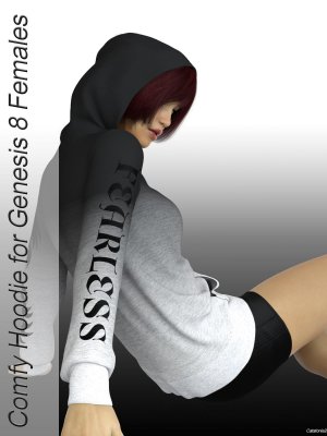 dforce Comfy Hoodie for Genesis 8 Females-舒适连帽衫，适用于8女性