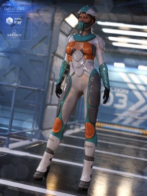 Andromeda Sci-Fi Outfit for Genesis 8 Female(s)-andromeda sci-fi overfit用于创世纪8女性
