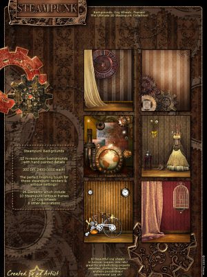 Steampunk Backgrounds-蒸汽朋克背景