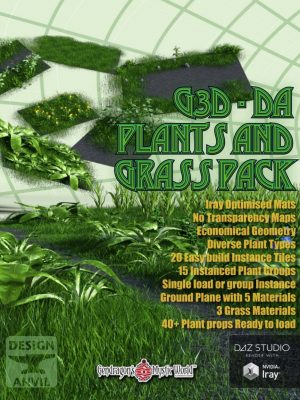 G3D-DA Grass and Plant Pack-G3D-DA草和植物包