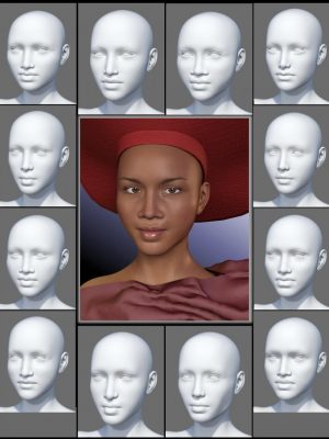 People of Earth_Faces of Africa Genesis 3 Female-非洲地球群地区的人数创世纪3女性