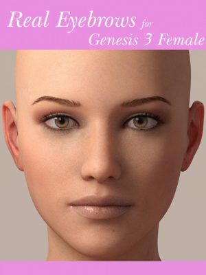 Real Eyebrows for Genesis 3 Female真正的眉毛-Genesis的真正眉毛3雌性真正的眉毛