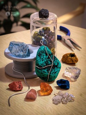 Gems And Minerals For Rock Collection-岩石系列的宝石和矿物质