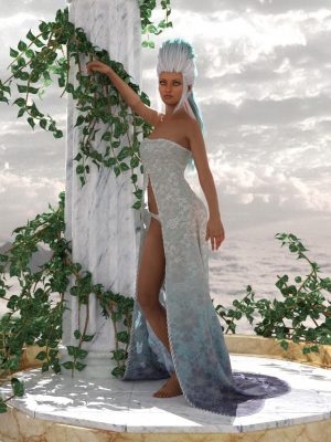 dForce Romantic Dress Outfit for Genesis 8 Female创世纪8女性动力学浪漫服装-GOFECE浪漫礼服创世纪8女性创世纪8女性动力学学习
