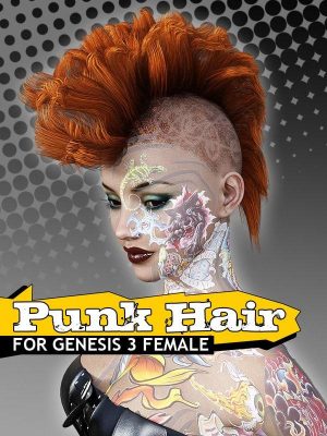 Punk Hair for G3 female(s)-G3女性朋克头发