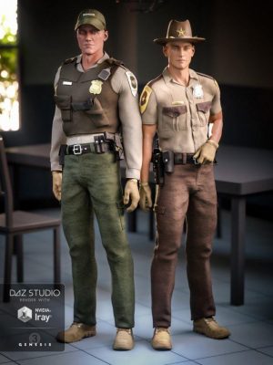 Law Enforcement Outfits Textures for Genesis 2 and 3 Male(s)执法部队-法律执法服装创世纪2和3男性的纹理