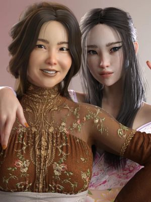 Lian and Hanako Zhao HD for Genesis 8 Female 东方亚洲-连汉昭赵高清创世纪8女性东方亚洲