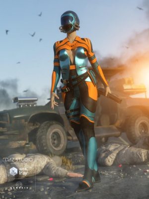The Guardian Outfit for Genesis 3 Female(s)-Genesis 3女性的守护服装