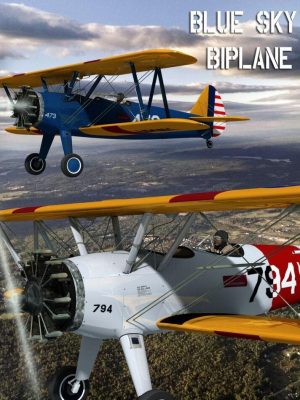 Blue Sky Biplane-蓝天双翼飞机