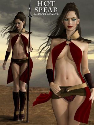 Hot Spear Outfit for Genesis 3 Female(s)-Genesis 3女性的热门矛装备