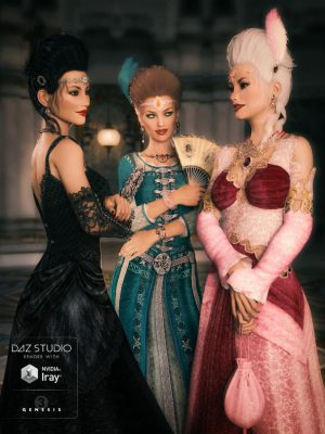 Morphing Fantasy Dress for Genesis 3 Female(s)-变形幻想着创世纪3女性