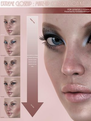 Extreme Closeup Makeup for Genesis 2 Female(s)-Genesis 2女性的极端特写效果