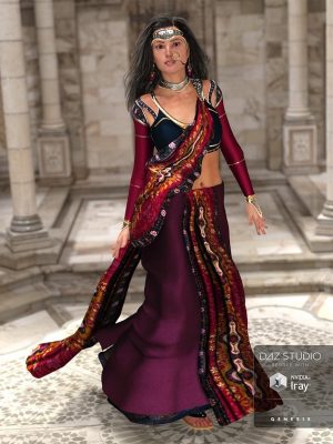 NeoIndia Outfit for Genesis 2 Female(s) and Genesis 3 Female(s)-新闻创世纪2女性和创世纪3雌性的新印度服装