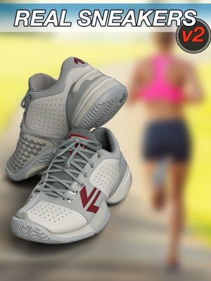 Slide3D Real Sneakers II for Genesis 3 Female(s)-Slide3D真实运动鞋II用于创世纪3雌性