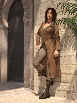 Adventure Hunter Outfit for Genesis 8 and 8.1 Females-创世纪8和81女性冒险猎人装备
