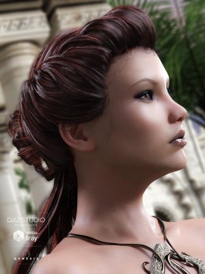 Augusta Hair for Genesis 3 Female(s)-奥古斯塔头发为创世纪3女性