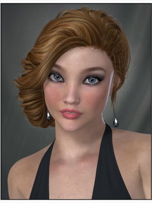 Baroness Hair for Genesis 2 Female(s) and Victoria 4-男爵夫人的头发为创世纪2女和维多利亚4