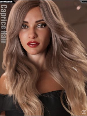 Caprice Hair for Genesis 3 and 8 Female(s)-《创世纪3》和《创世纪8》女性的随想头发