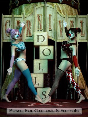 Carnival Dolls Poses for Genesis 8 Female-嘉年华玩偶为创世纪8女摆造型