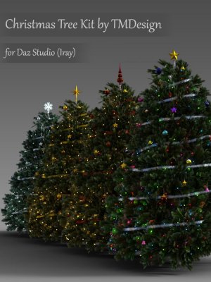 Christmas Tree Kit for Daz Studio Iray-的圣诞树套件