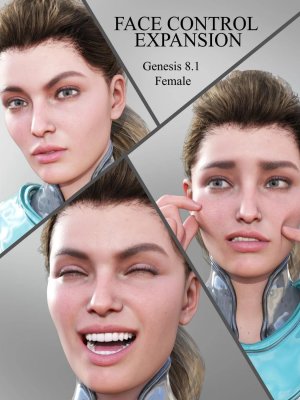 Face Control Expansion for Genesis 8.1 Female-81的面部控制扩展