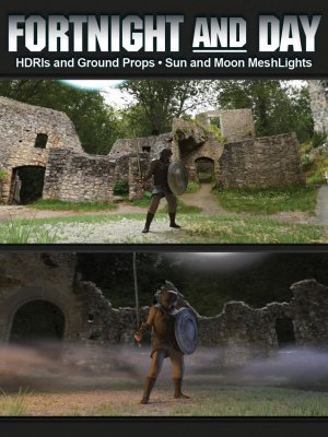FortNight and Day HDRI and Props-两周和一天的和道具