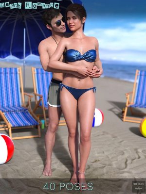 IM Beach Romance Poses for Genesis 8-海滩浪漫为《创世纪8》摆姿势