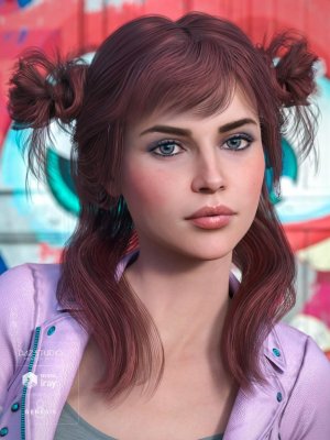 Innocent Hair for Genesis 8 Female(s) Expanded-《创世纪》第8章女性的无辜头发（已扩展）