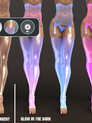 Iray FX Material Addon for Wet Look Stockings-材质湿身长袜插件