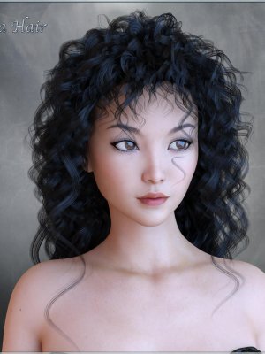 Julia Hair for G3 and G8 Daz-用于3和8的
