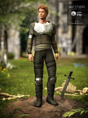 Light Foot Soldier Outfit for Genesis 3 Male(s)-《创世纪3》男版轻型步兵装备