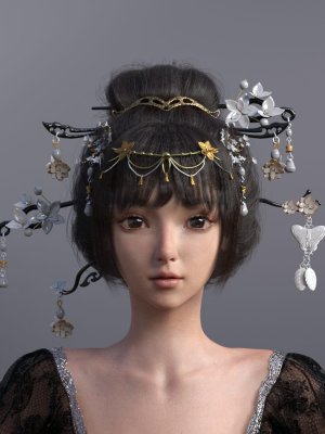 Luoqu Hair for Genesis 8.1 Female-创世纪81女性用罗曲发