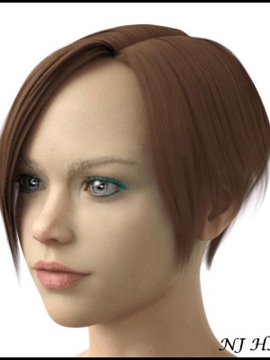 NJ Hair for Genesis 8 Female-创世纪8女性头发