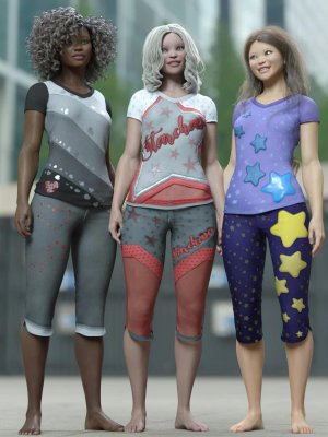 Playful Styles for Everyday 2 Clothes and Poses Texture Add-on-日常2衣服和姿势纹理附加的俏皮风格