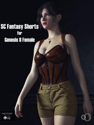 SC Solo Fantasy Shorts for Genesis 8 female-独奏幻想短裤创世纪8女