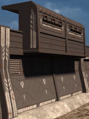 Sci-Fi Perimeter Walls-科幻围墙