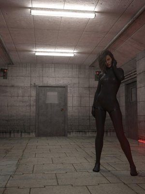 Sci-Fi Prison Hallway-科幻监狱走廊
