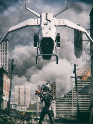 Sci-fi Drone-科幻无人机