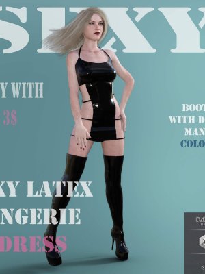 Sexy Latex Lingerie Dress-性感乳胶内衣连衣裙